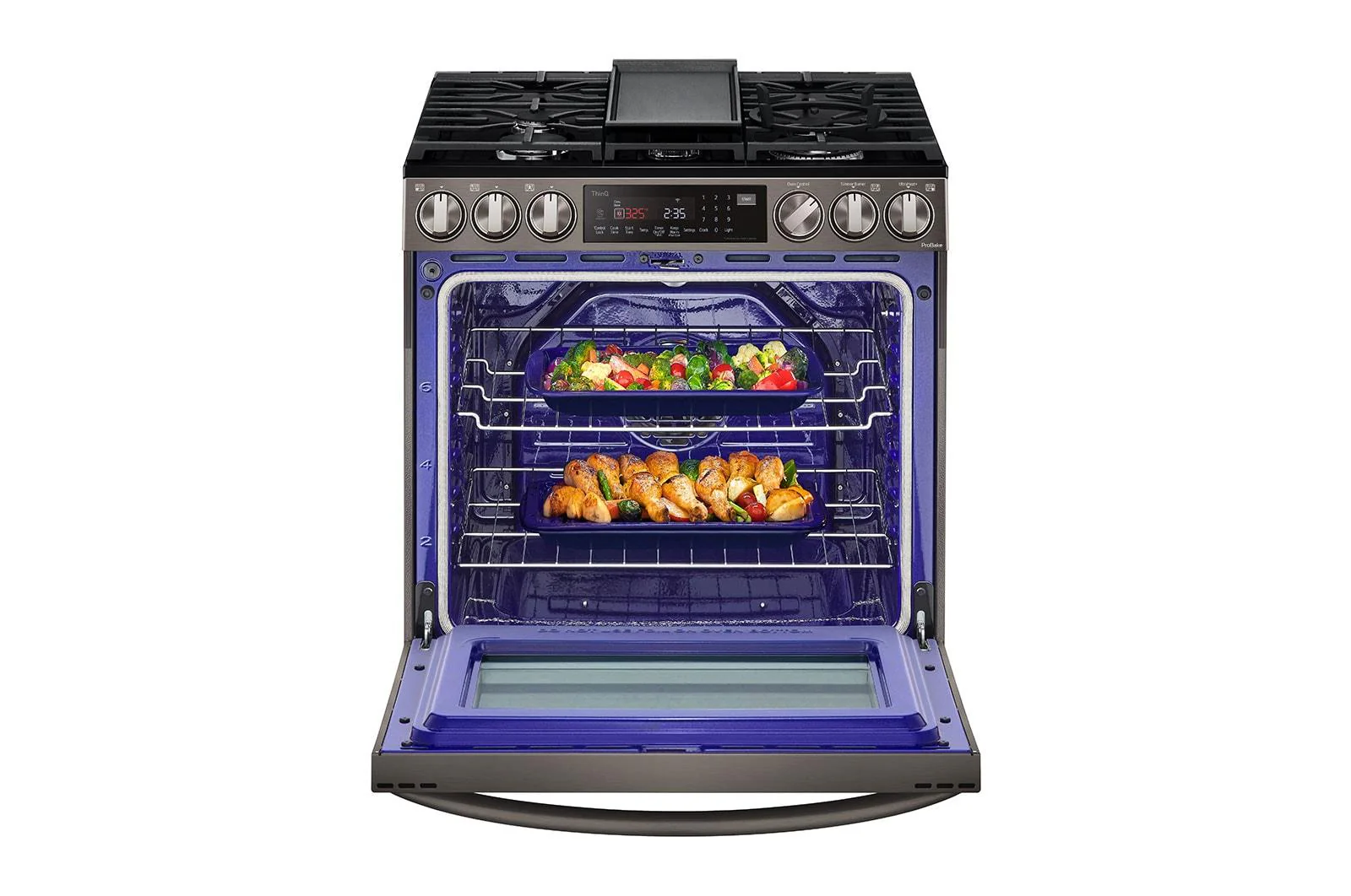 Lg LSGL6337D 6.3 cu. ft. Smart Wi-Fi Enabled ProBake Convection® InstaView™ Gas Slide-in Range with Air Fry - Image 7