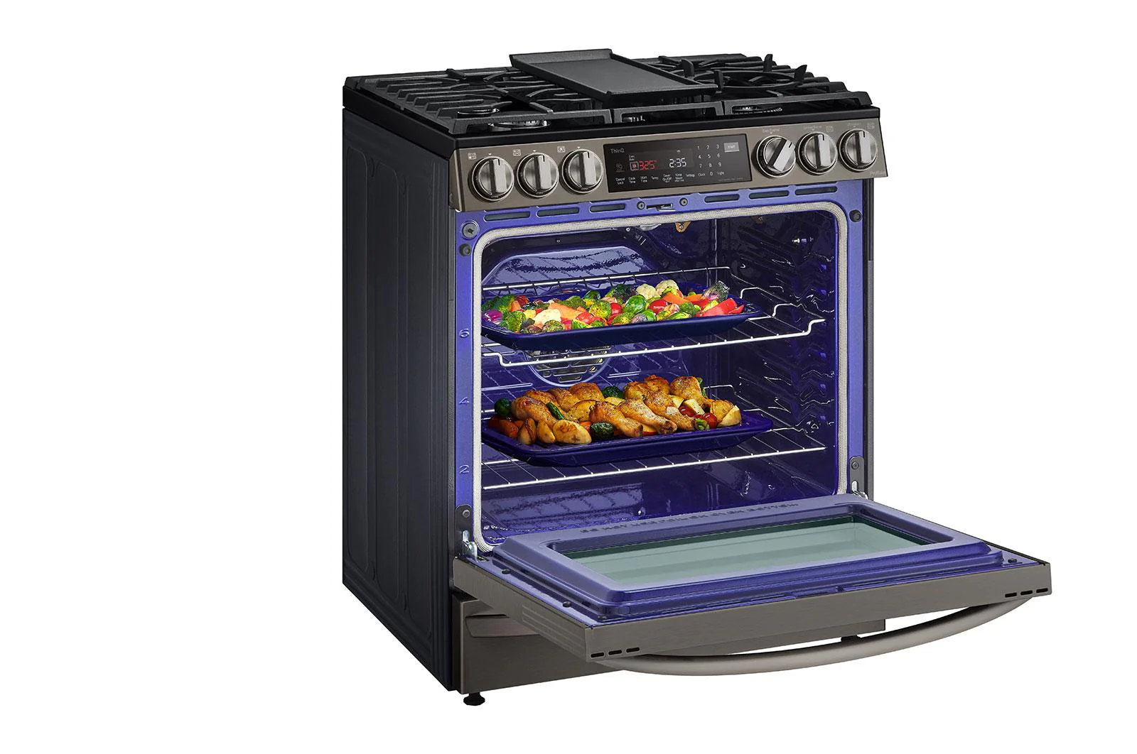 Lg LSGL6337D 6.3 cu. ft. Smart Wi-Fi Enabled ProBake Convection® InstaView™ Gas Slide-in Range with Air Fry - Image 8