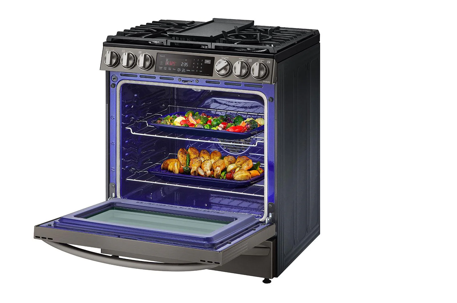 Lg LSGL6337D 6.3 cu. ft. Smart Wi-Fi Enabled ProBake Convection® InstaView™ Gas Slide-in Range with Air Fry - Image 9