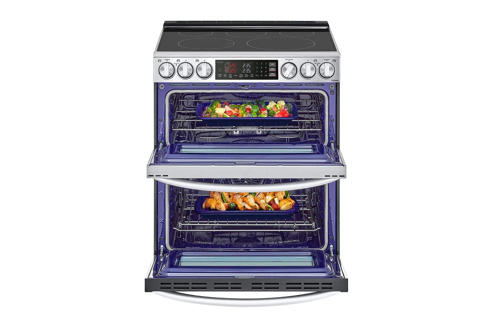 Lg LTEL7337F 7.3 cu. ft. Smart Electric Double Oven Slide-in Range with InstaView®, ProBake® Convection, Air Fry, and Air Sous Vide - Image 5