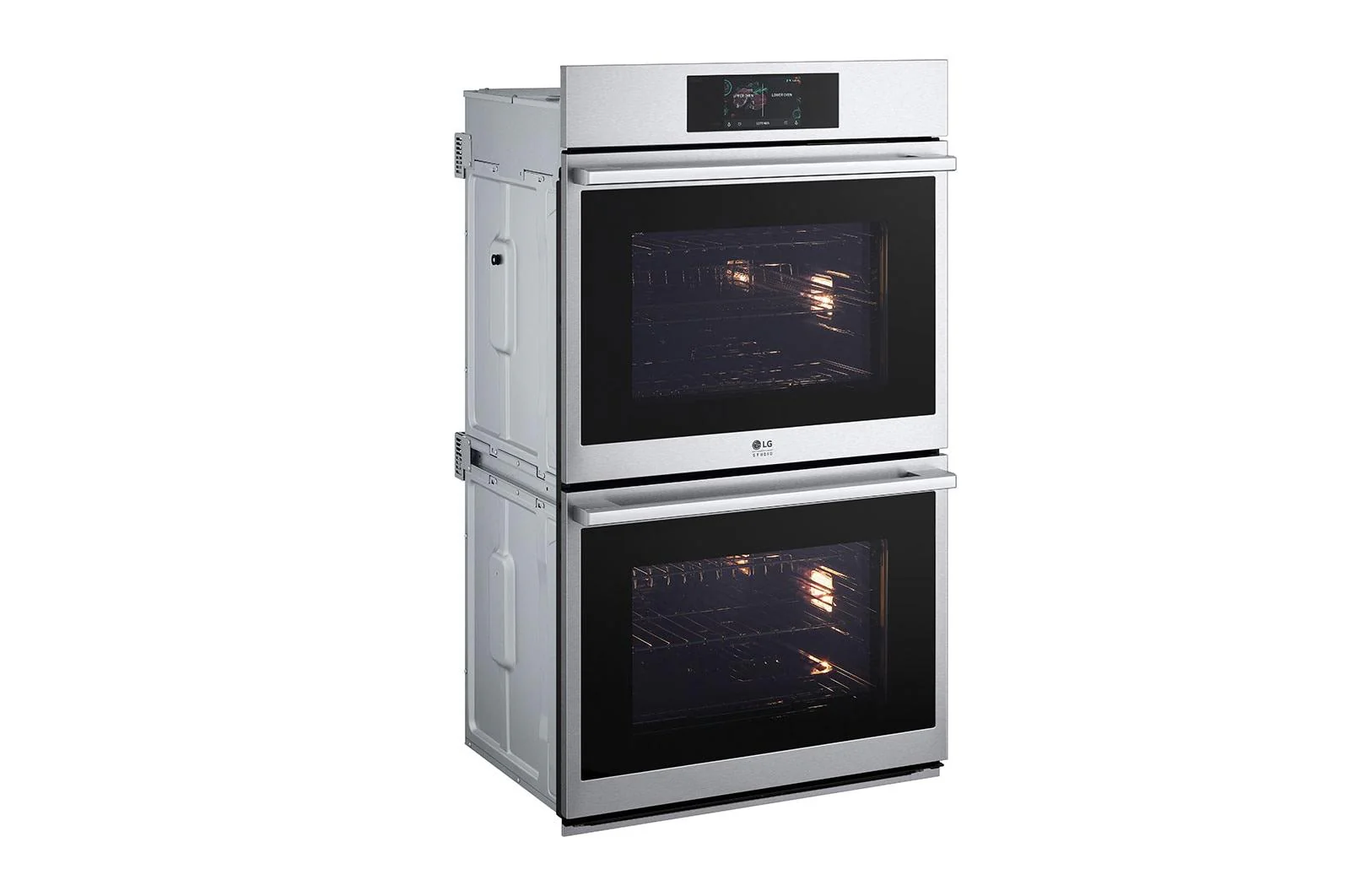 WDES9428F LG STUDIO 9.4 cu. ft. Smart InstaView® Electric Double Built-In Wall Oven with Air Fry & Steam Sous Vide - Image 3