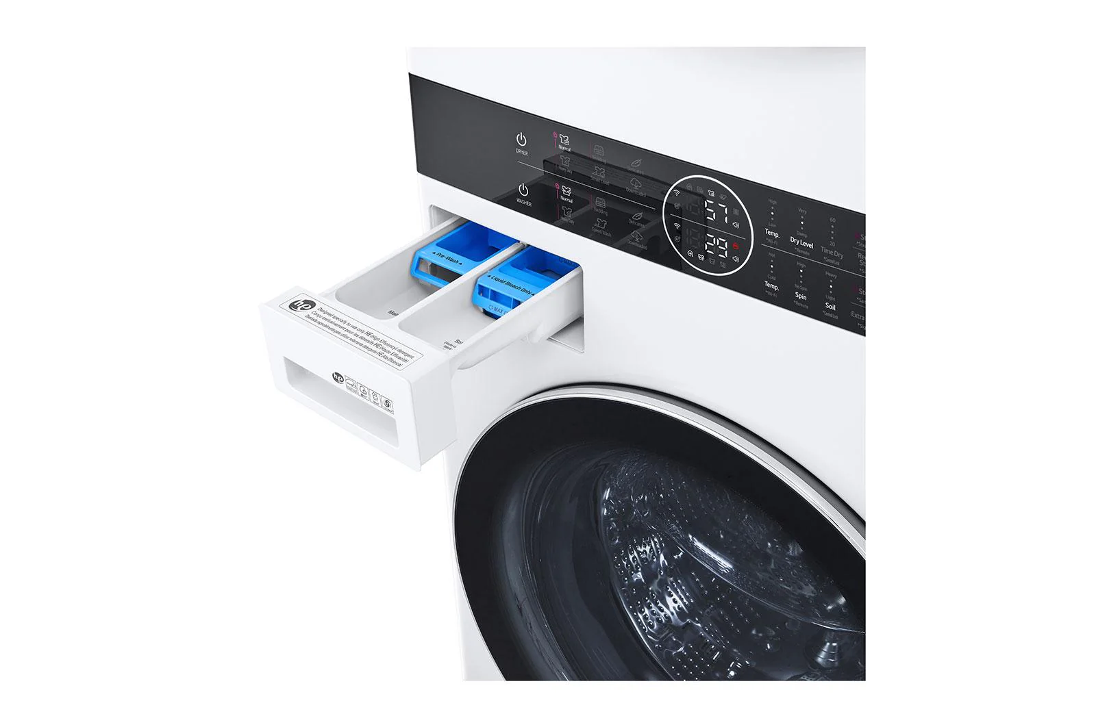 Lg WKEX200HWA Single Unit Front Load LG WashTower™ with Center Control™ 4.5 cu. ft. Washer and 7.4 cu. ft. Electric Dryer - Image 12