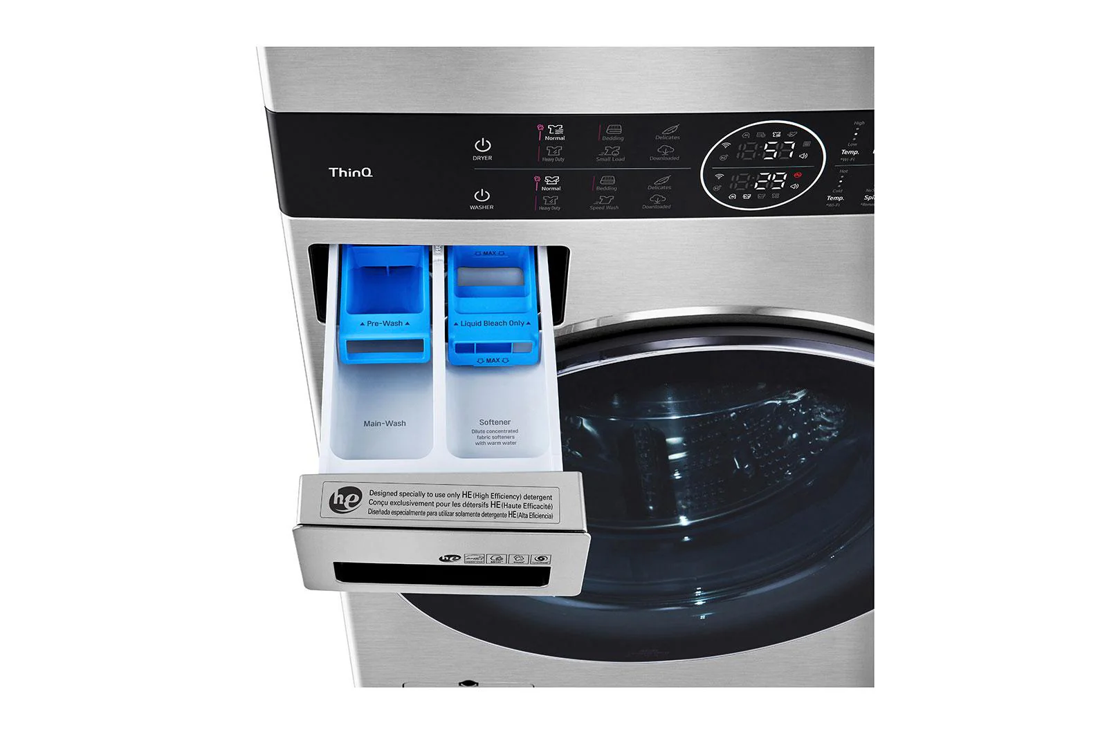 LG STUDIO Single Unit Front Load WashTower™ with Center Control™ 5.0 cu. ft. Washer and 7.4 cu. ft. Electric Dryer - Image 11
