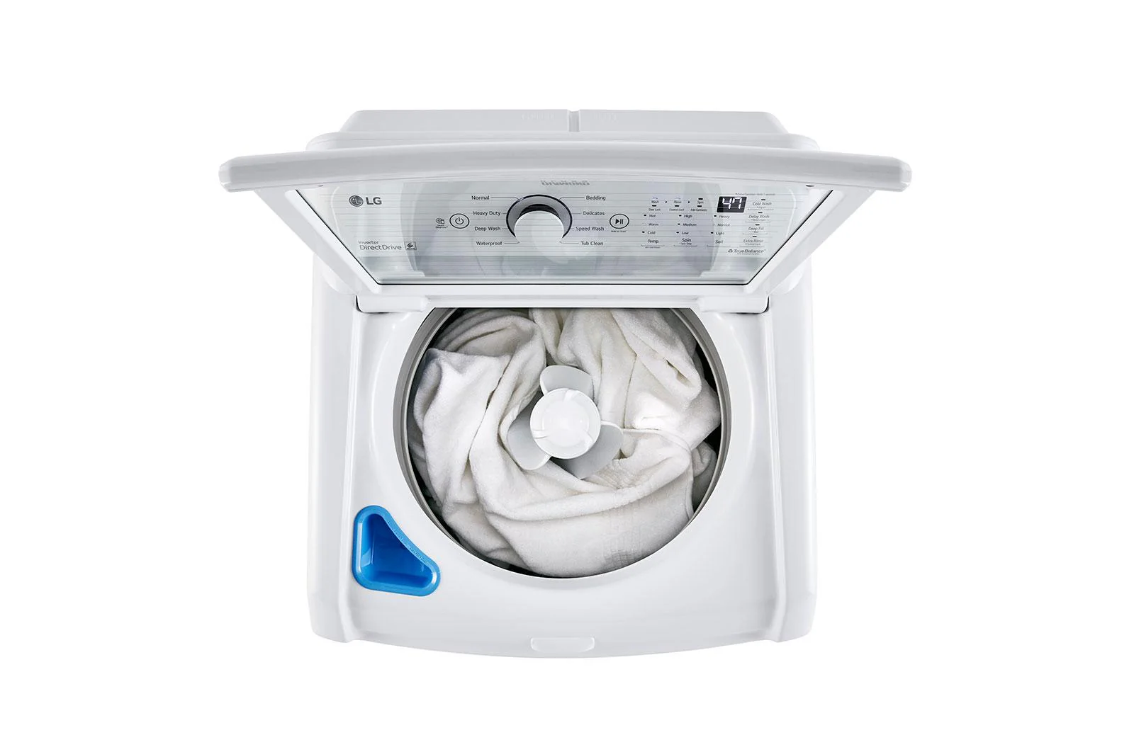 Lg WT7005CW 4.3 cu. ft. Ultra Large Capacity Top Load Washer with 4-Way™ Agitator & TurboDrum™ Technology - Image 5