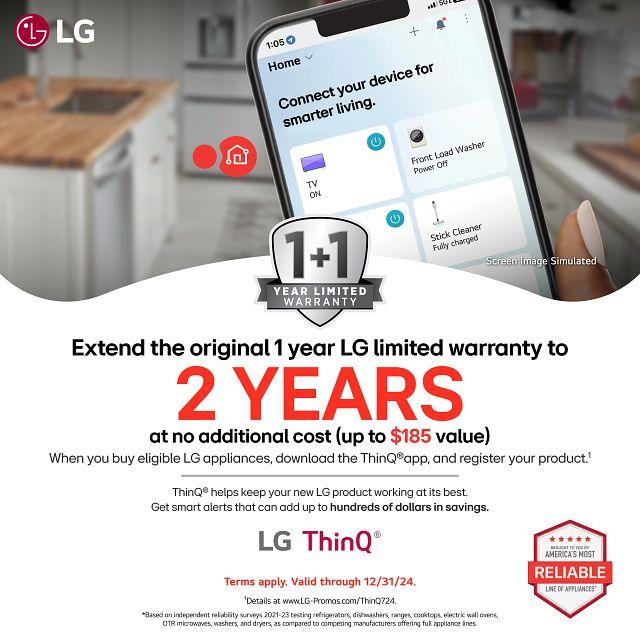 Lg WT8205CW 4.8 cu. ft. Mega Capacity Smart Top Load Washer with 4-Way® Agitator, EasyUnload™ & AI Sensing - Image 2