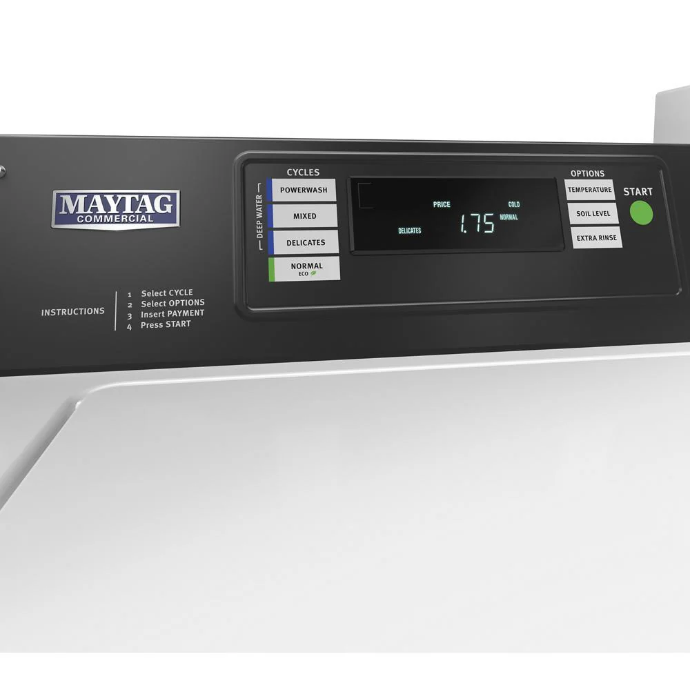 Maytag MAT20PRAWW Commercial Top-Load Washer, Card Reader Ready or Non-Vend - Image 9
