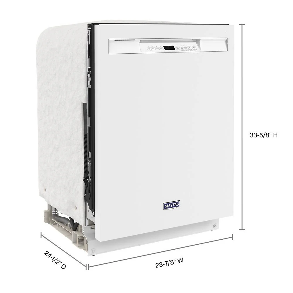Maytag MDB4949SKW 24 Front Control Dishwasher with Dual Power Filtration and PowerBlast® Cycle - 50 dBA - Image 11