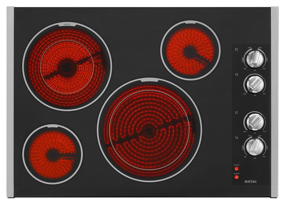 Maytag MEC9530BS 30-inch Wide Electric Cooktop with Two Dual-Choice Elements - Image 3