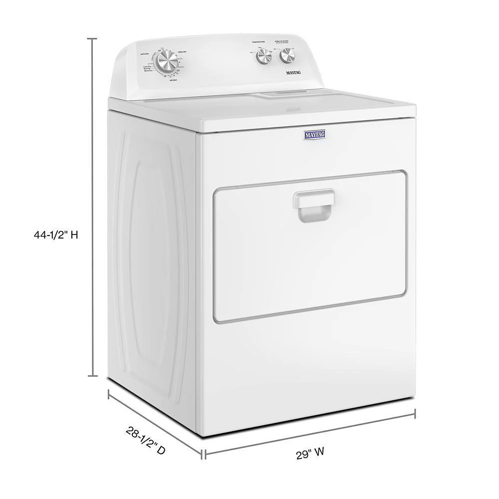 Maytag MED4005SW Top Load Electric Wrinkle Prevent Dryer - 7.0 cu. ft. - Image 3