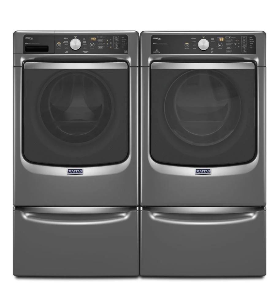 Maytag MED7100DW Maxima® Steam Electric Dryer with Large Capacity and Stainless Steel Dryer Drum - 7.3 cu. ft. - Image 9