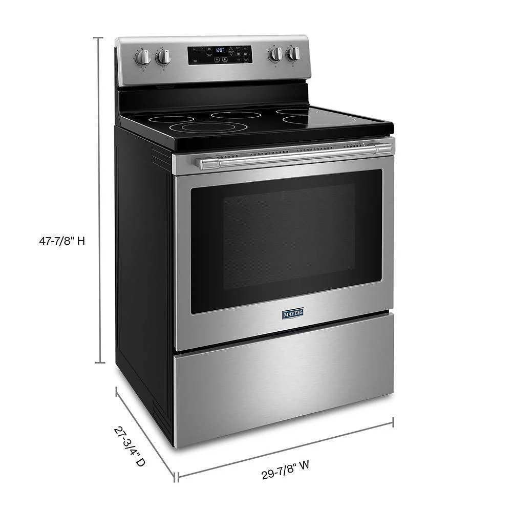 Maytag MER4600LS Electric Range with Steam Clean - 5.3 cu. ft. - Image 9