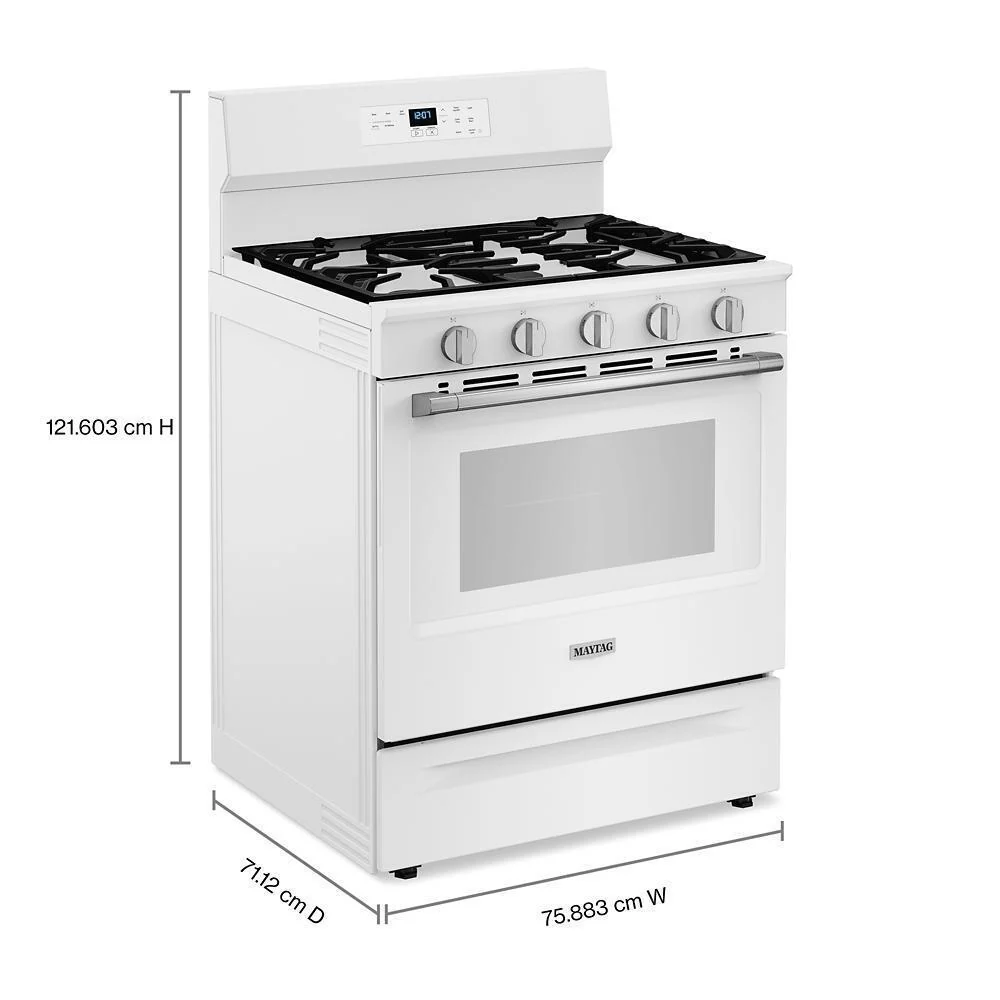 Maytag MFGS6030RW 30-Inch Wide Gas Range With No Preheat Air Fry and Air Baking - 5.0 cu. ft. - Image 4