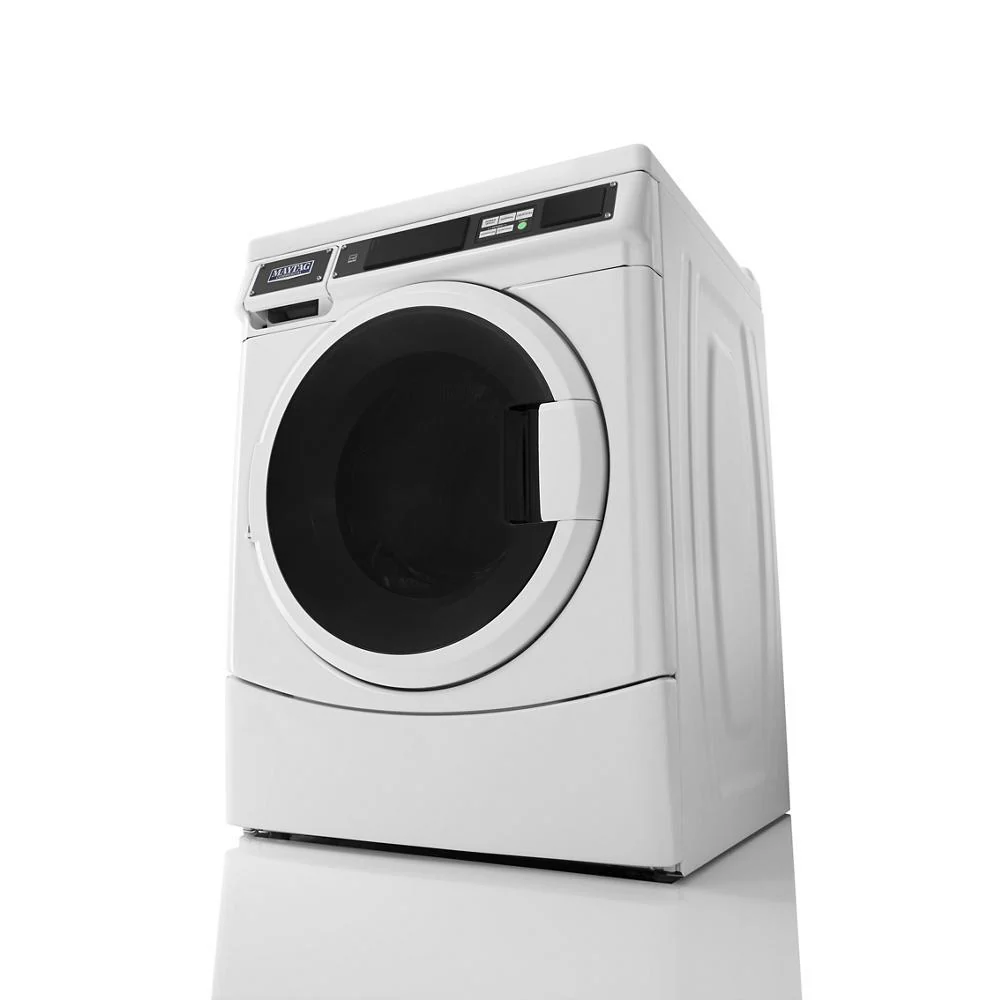 Maytag MHN33PRCWW Commercial Front-Load Washer, Card Reader Ready or Non-Vend - Image 9