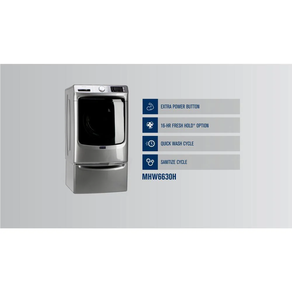 Maytag MHW6630HC Front Load Washer with Extra Power and 16-Hr Fresh Hold® option - 4.8 cu. ft. - Image 6
