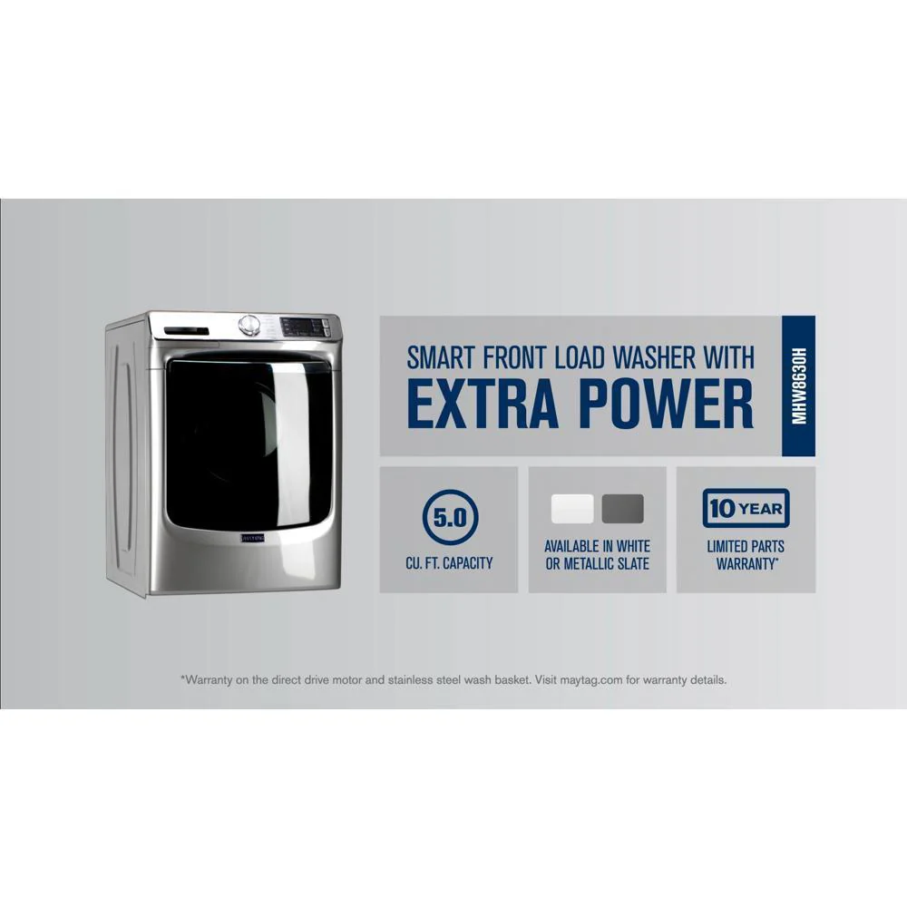 Maytag MHW8630HC Smart Front Load Washer with Extra Power and 24-Hr Fresh Hold® option - 5.0 cu. ft. - Image 3