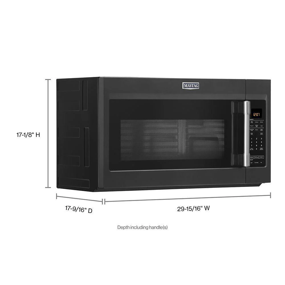 Maytag MMV5227JK Over-the-Range Microwave with Dual Crisp feature - 1.9 cu. ft. - Image 9