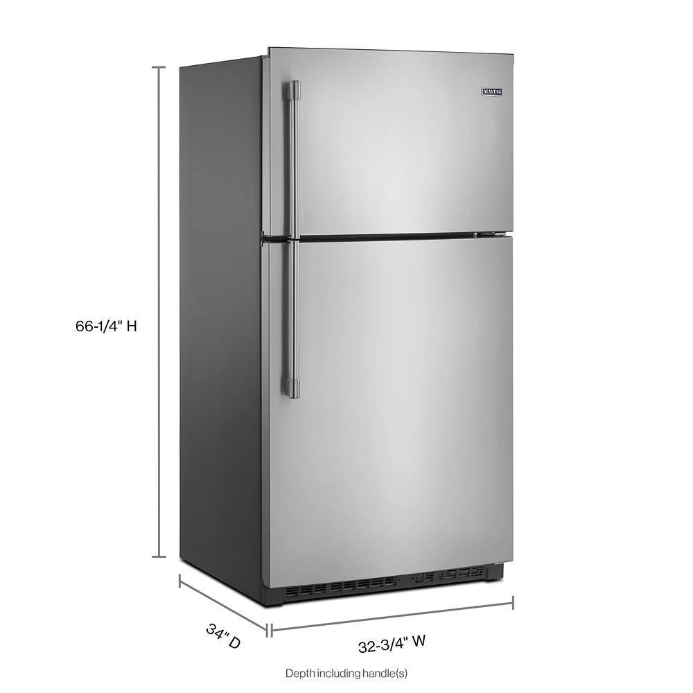 Maytag MRT711SMFZ 33-Inch Wide Top Freezer Refrigerator with EvenAir™ Cooling Tower- 21 Cu. Ft. - Image 6