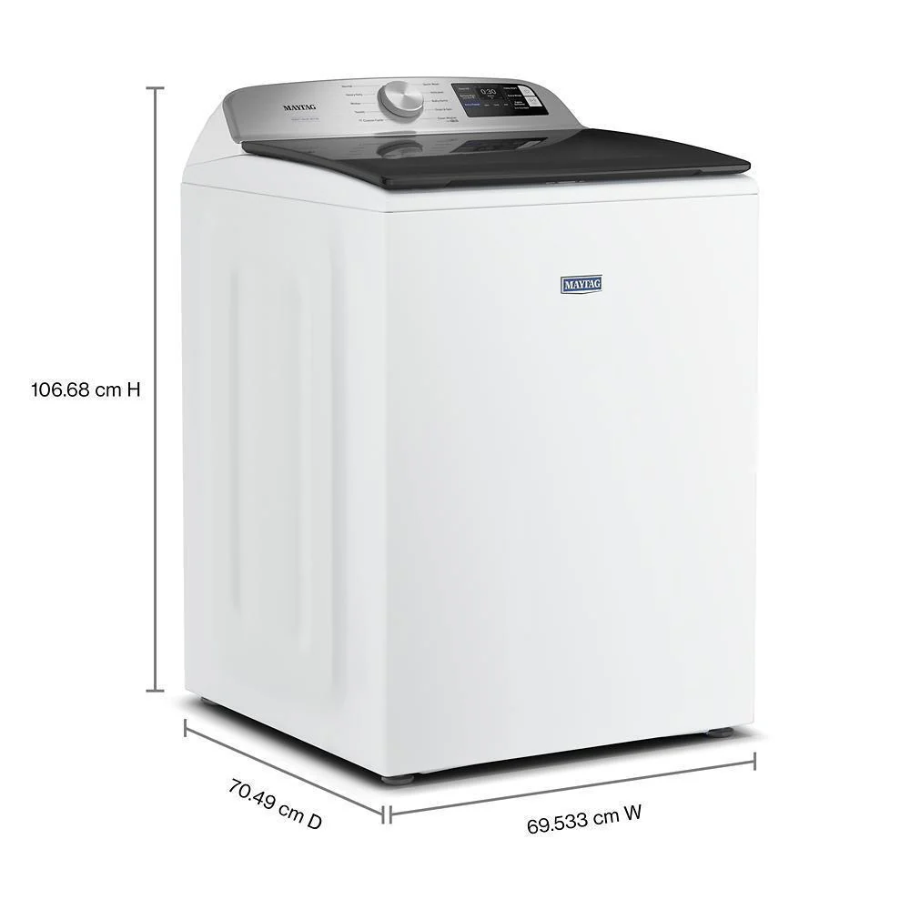 Maytag MTW6205RW 5.2 Cu. Ft. Top Load Agitator Washer with Extra Power and Smart Appliance - Image 2