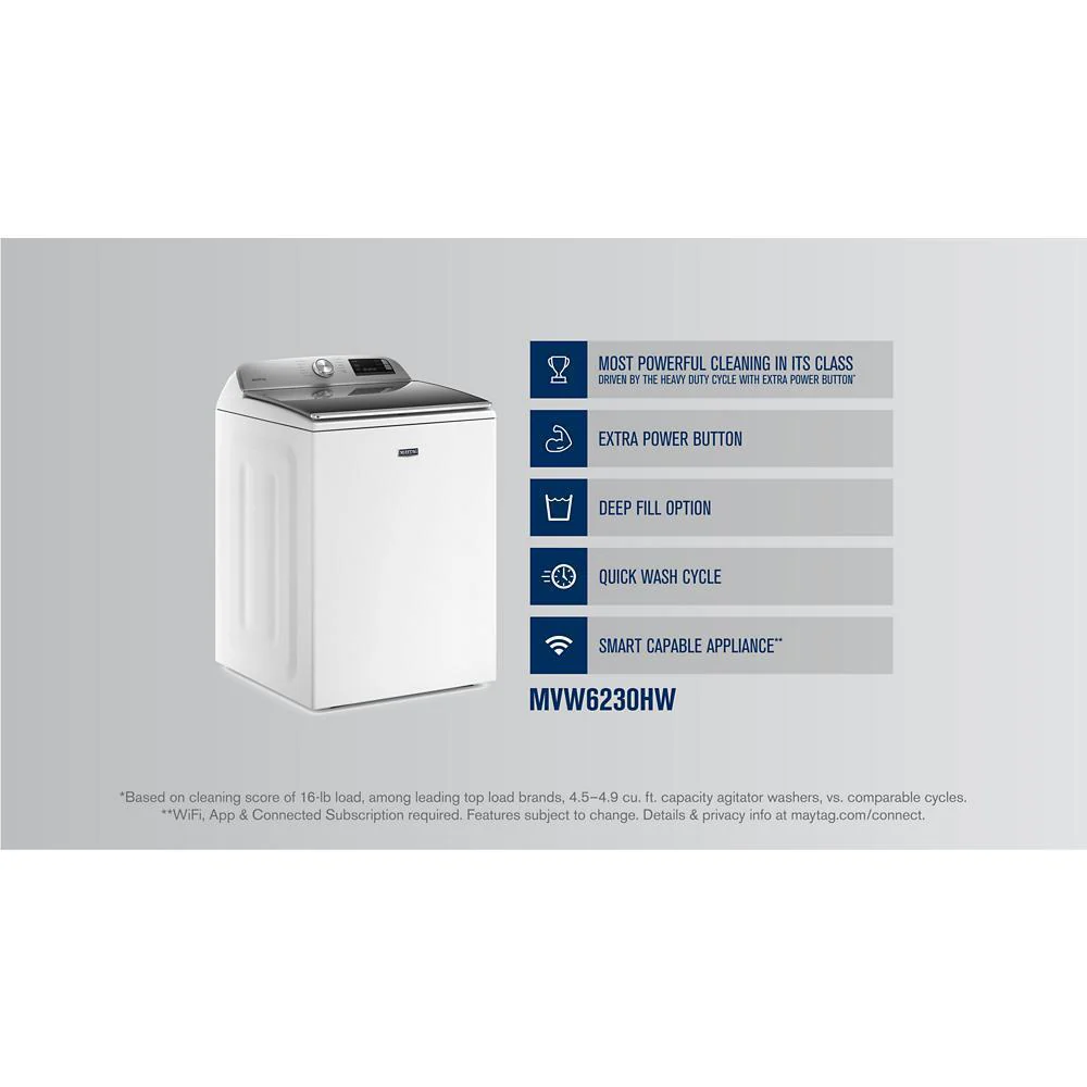 Maytag MVW6230HW Smart Top Load Washer with Extra Power - 4.7 cu. ft. - Image 10