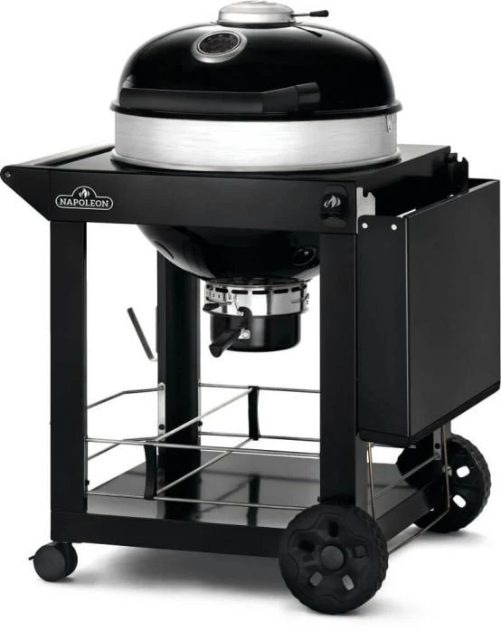 Napoleon Bbq PRO22KCART3 Professional 22 Charcoal Cart 22-inch Kettle Grill with Cart , Charcoal, Black - Image 3