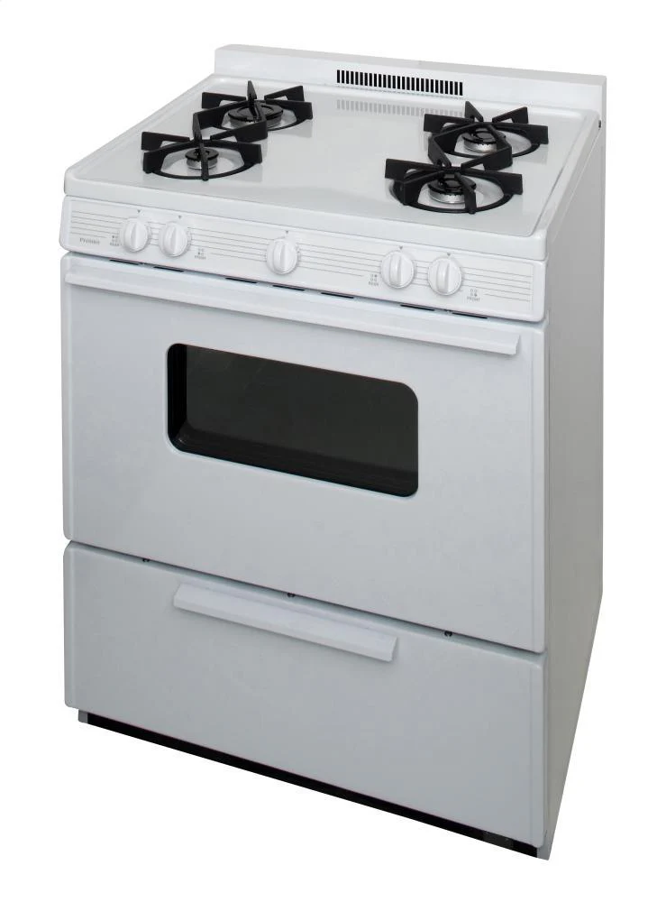 Premier BMK5X0OP 30 in. Freestanding Battery-Generated Spark Ignition Gas Range in White - Image 3