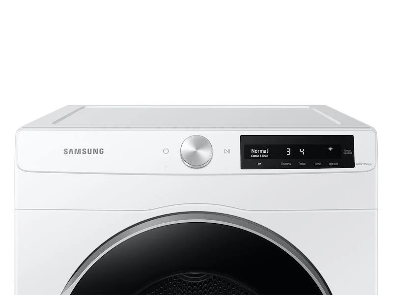 Samsung DV25B6900EW 4.0 cu. ft. Electric Dryer with AI Smart Dial and Wi-Fi Connectivity in White - Image 2