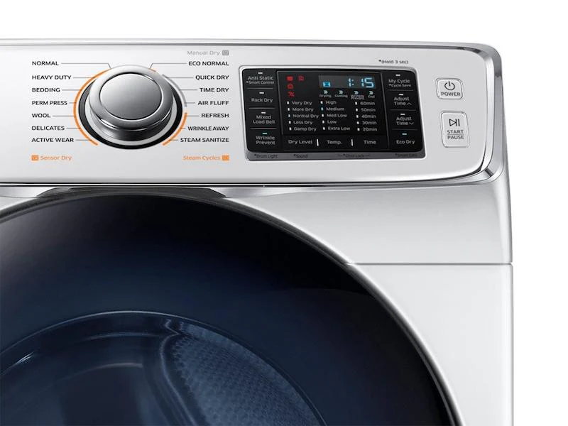 Samsung DV50K7500EW 7.5 cu. ft. Electric Dryer in White - Image 2