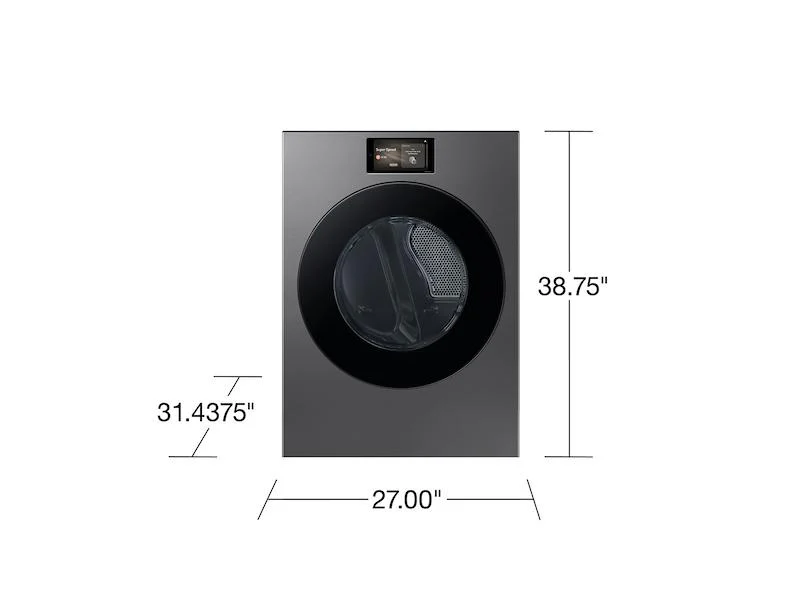 Samsung DV90F53AES Bespoke AI Front Load Electric Dryer - Image 2