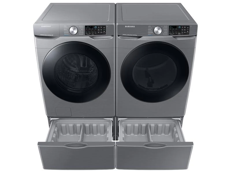 Samsung DVE45B6300P 7.5 cu. ft. Smart Electric Dryer with Steam Sanitize+ in Platinum - Image 6