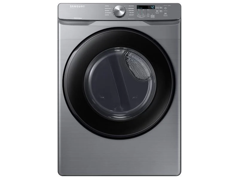 Samsung DVE45T6000P 7.5 cu. ft. Front Load Electric Dryer with Sensor Dry in Platinum
