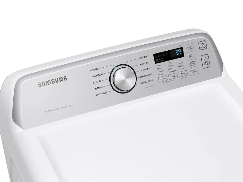 Samsung DVE47CG3500WA3 7.4 cu. ft. Smart Electric Dryer with Sensor Dry in White - Image 8