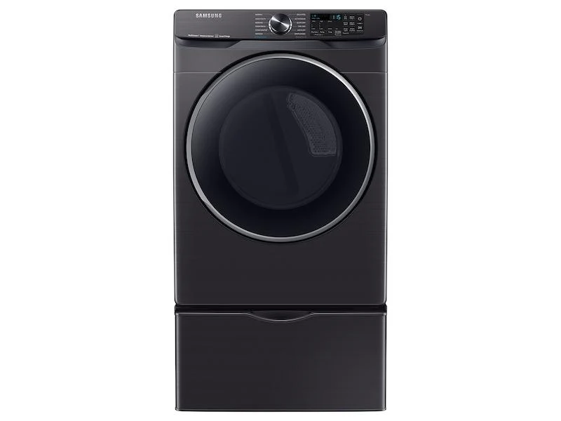 Samsung DVE50A8500V 7.5 cu. ft. Smart Electric Dryer with Steam Sanitize+ in Brushed Black - Image 3
