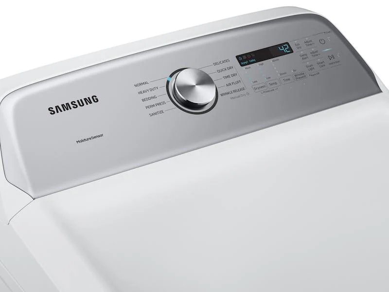 Samsung DVE50R5200W 7.4 cu. ft. Electric Dryer with Sensor Dry in White - Image 2