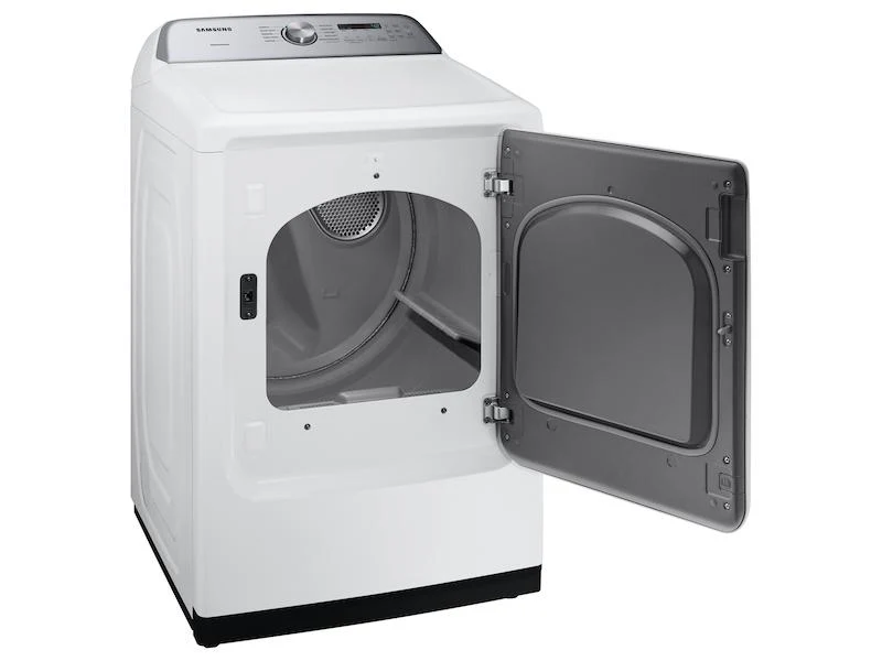 Samsung DVE50R5200W 7.4 cu. ft. Electric Dryer with Sensor Dry in White - Image 3