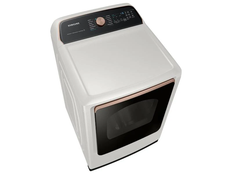 Samsung DVE55A7300E 7.4 cu. ft. Smart Electric Dryer with Steam Sanitize+ in Ivory - Image 5