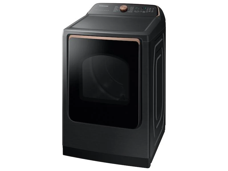 Samsung DVE55A7700V 7.4 cu. ft. Smart Electric Dryer with Steam Sanitize+ in Brushed Black - Image 3