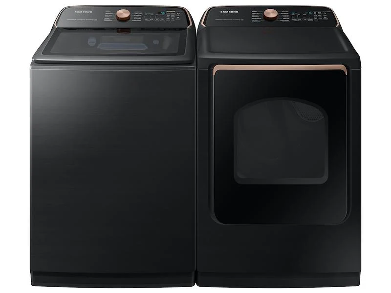 Samsung DVE55A7700V 7.4 cu. ft. Smart Electric Dryer with Steam Sanitize+ in Brushed Black - Image 6