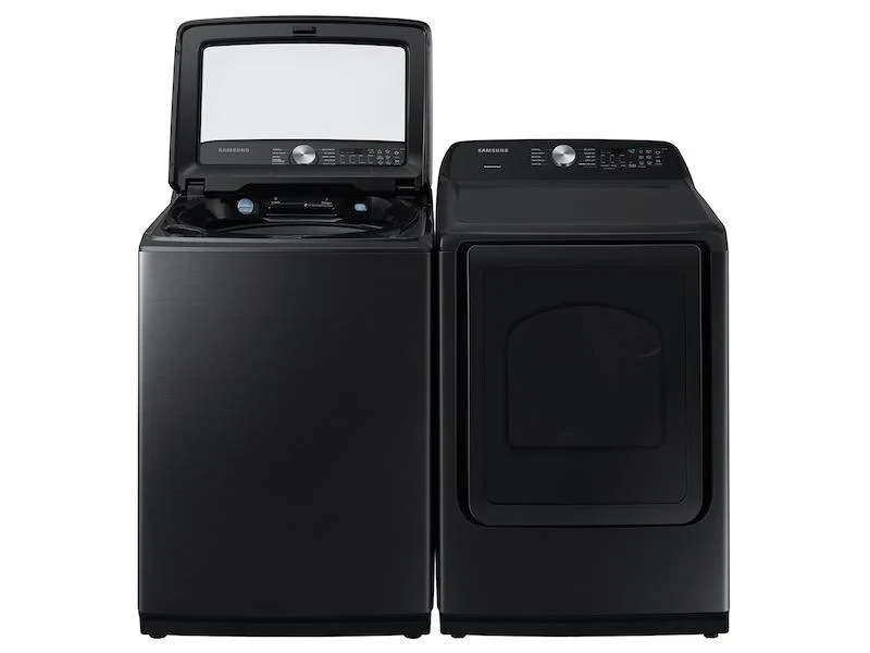 Samsung DVG50R5200V 7.4 cu. ft. Capacity Gas Dryer with Sensor Dry in Brushed Black - Image 9