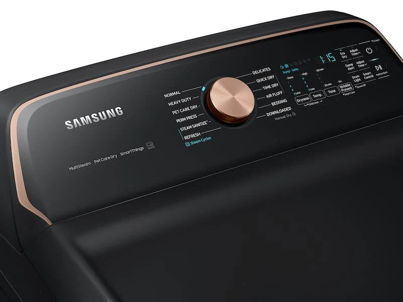 Samsung DVG54CG7550V 7.4 cu. ft. Smart Gas Dryer with Pet Care Dry and Steam Sanitize+ in Brushed Black - Image 6