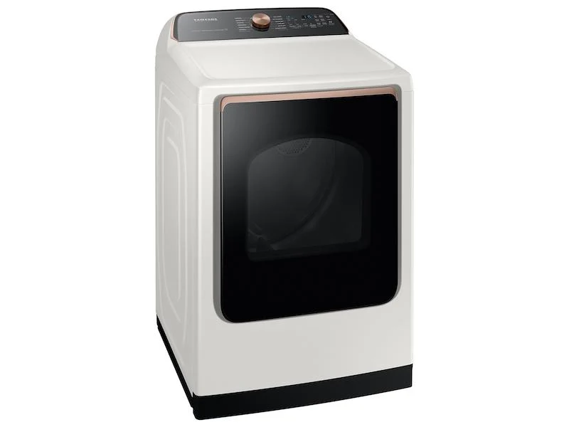 Samsung DVG55A7300E 7.4 cu. ft. Smart Gas Dryer with Steam Sanitize+ in Ivory - Image 3