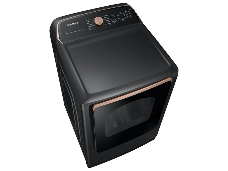 Samsung DVG55A7700V 7.4 cu. ft. Smart Gas Dryer with Steam Sanitize+ in Brushed Black - Image 4