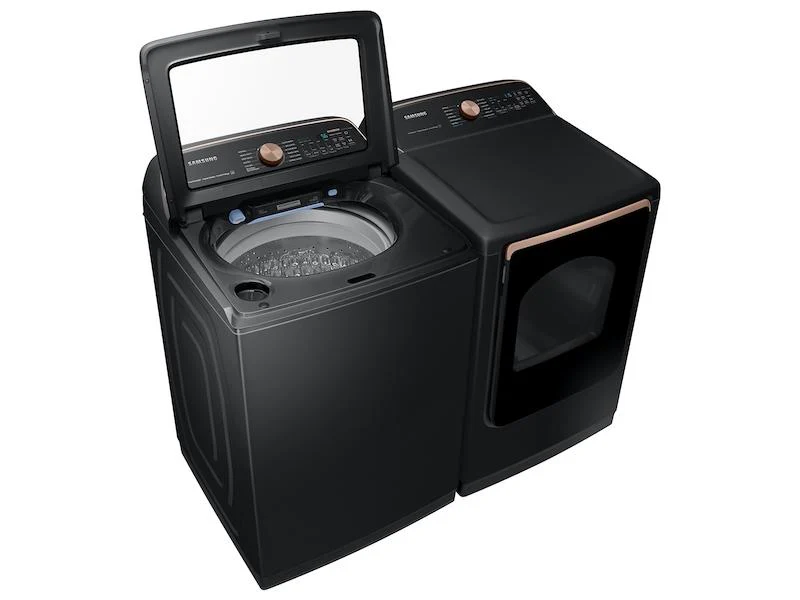 Samsung DVG55A7700V 7.4 cu. ft. Smart Gas Dryer with Steam Sanitize+ in Brushed Black - Image 9