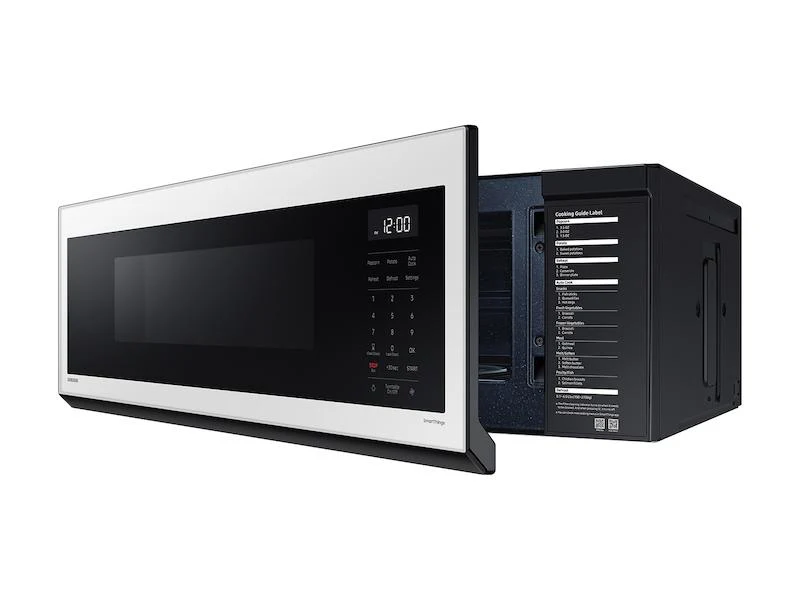 Samsung ME11CB751012AA 1.1 cu. ft. Bespoke Smart SLIM Over-the-Range Microwave with 400 CFM Hood Ventilation, Wi-Fi & Voice Control in White Glass - Image 6