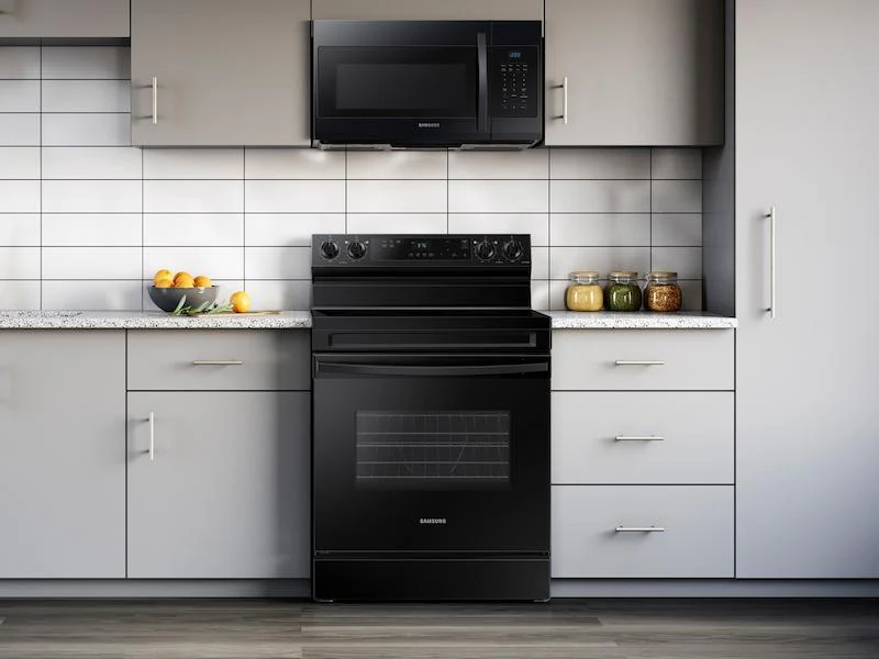 Samsung NE63A6111SB 6.3 cu. ft. Smart Freestanding Electric Range with Steam Clean in Black - Image 3