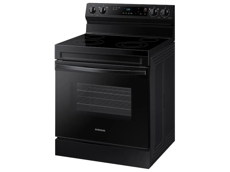 Samsung NE63A6111SB 6.3 cu. ft. Smart Freestanding Electric Range with Steam Clean in Black - Image 8