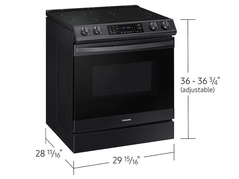 Samsung NE63B8211SG 6.3 cu. ft. Smart Rapid Heat Induction Slide-in Range in Black Stainless Steel - Image 2