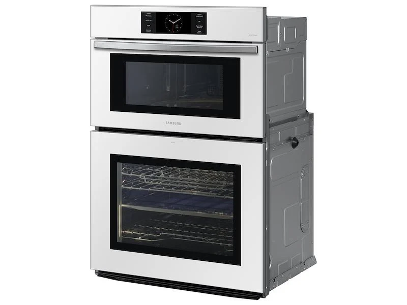 Samsung NQ70CB700D12AA Bespoke 30" Microwave Combination Wall Oven with with Flex Duo™ in White Glass - Image 4