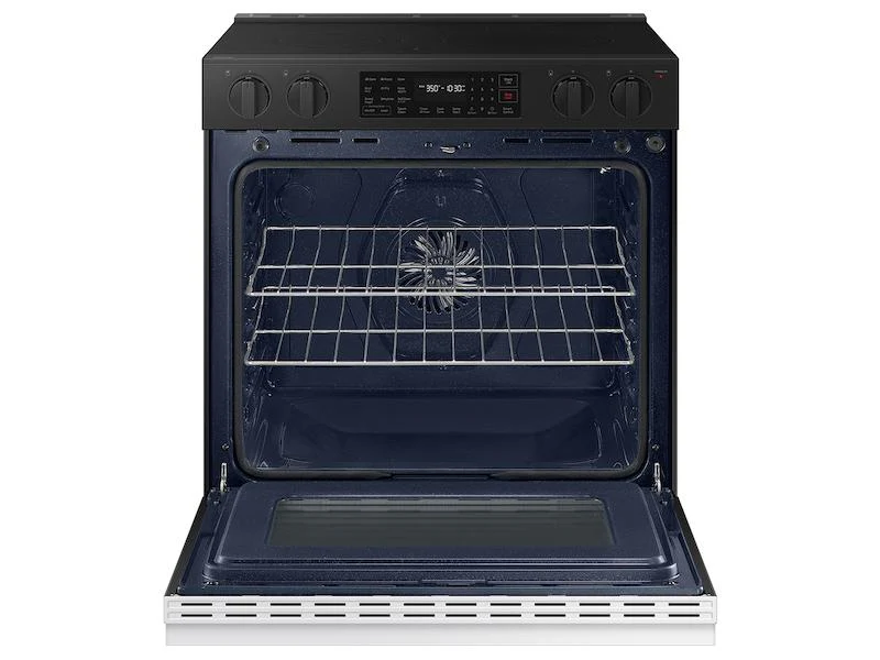 Samsung NSE6DB830012 Bespoke 6.3 cu. ft. Smart Slide-In Electric Range with Air Fry & Precision Knobs in White Glass - Image 4