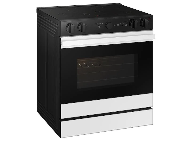 Samsung NSE6DB850212 Bespoke 6.3 cu. ft. Smart Slide-In ENERGY STAR® Certified Electric Range with Air Fry in White Glass - Image 11
