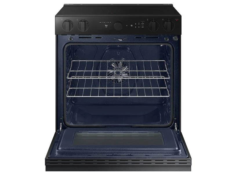 Samsung NSE6DG8502MT Bespoke 6.3 cu. ft. Smart Slide-In ENERGY STAR® Certified Electric Range with Air Fry in Matte Black Steel - Image 5